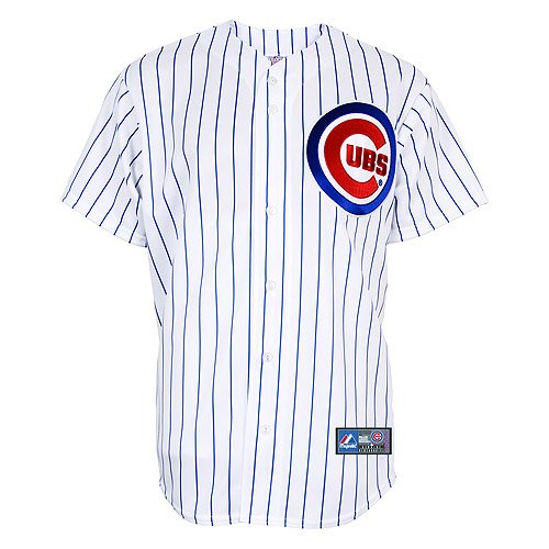 MLB Chicago Cubs 2010 Home Replica Jersey, White/Royal, XX-Large