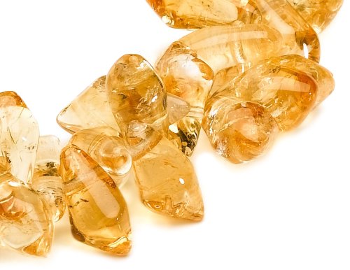6x12mm Citrine Free-Form Bead Stretch Bracelet under The Jewelry Store