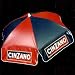 Cinzano Logo Umbrella Lower Pole: Bar-Height