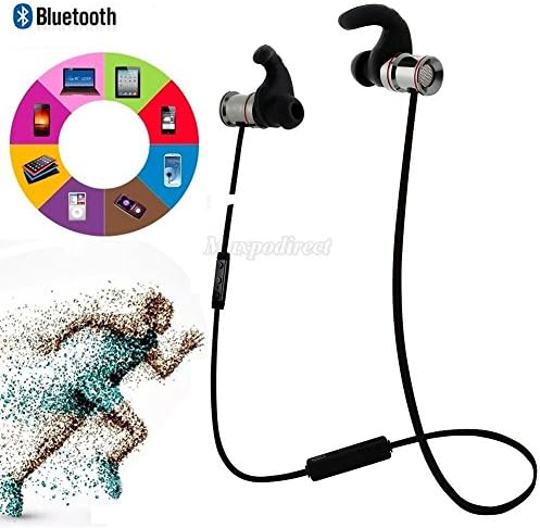 Magnet Attraction Anti Winding Bluetooth4.1 Headset In Ear Stereo Wireless Sweatproof iPhone7 Earbuds for Sport Black