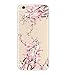 Deco Fairy iPhone 6 Plus / 6S Plus Ultra Slim Rubber Flexible Silicone Case Cover - Sakura Pink Cherry Blossom