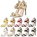 ZriEy Women's Ladies Thin High Heel 11cm Open Toe Cross Ankle Straps Sandals Summer Bridal Party Shoes