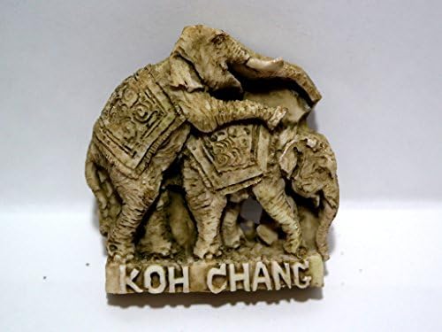 Elephant Playing - Wall Decoration , Made with Sand Color, Beautiful Small Wall Hanging, with Magnet on Back, Lovely Decoration , Great Attention on Small Details, Best Souvenirs for Friends