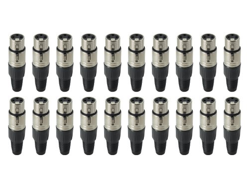 Sewell Direct SW-30102-20 XLR Connector Female, 20 Pack
