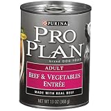 Pro Plan Canned Dog Food, Adult Beef and Potato Entrée In Gravy (Pack of 12 13 Ounce Cans)