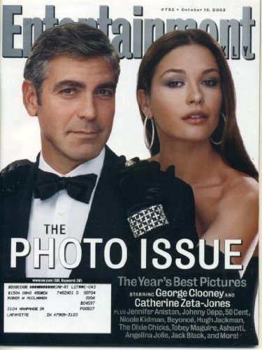 Entertainment Weekly October 10, 2003 George Clooney & Catherine Zeta-Jones Cover, The Photo Issue with Johnny Depp, Nicole Kidman, Jennifer Aniston, LOTS more