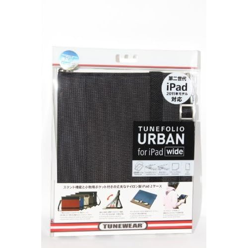 Tuear TUNEFOLIO URBAN for iPad2 - Black/Black (IPAD2-TUN-FOLIO-UR01)