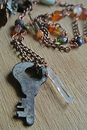 Vintage Skeleton Key Lariat Necklace