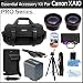Essential Accessory Kit For Canon XA10 Professional Camcorder Includes Extended (2100Mah) Replacement BP-819 Battery + AC/DC Travel Charger + Deluxe Case + 72