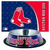 MLB Boston Red Sox Pet Bowl and Mat Combo