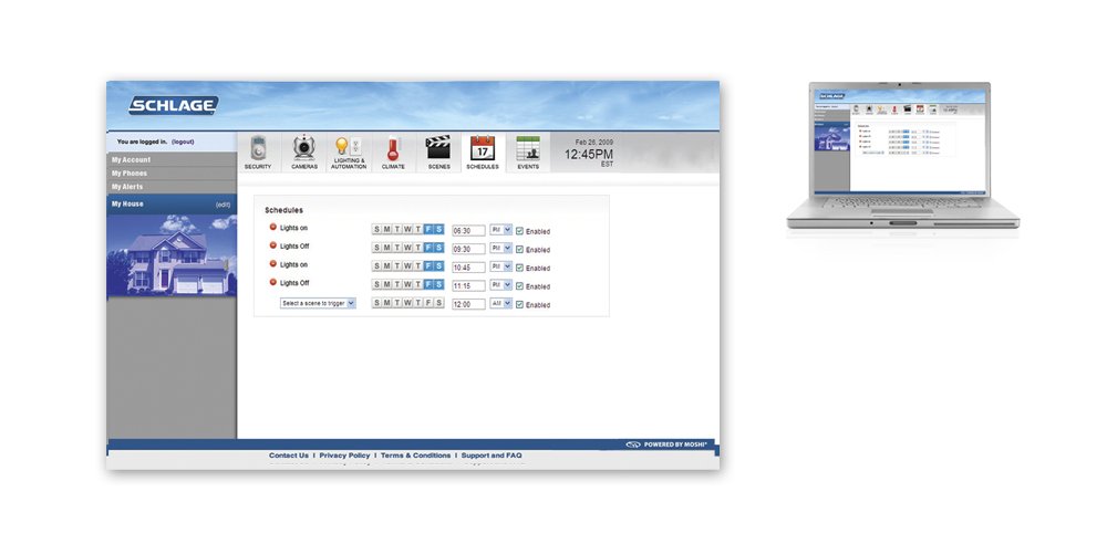 Schlage LiNK Wireless Keypad Deadbolt Starter Kit System, Bright ...
