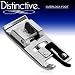 Distinctive Overlock Overcast Sewing Machine Presser Foot - Fits All Low Shank Snap-On Singer*, Brother, Babylock, Viking (Husky Series), Euro-Pro, Janome, Kenmore, White, Juki, Bernina (Bernette Series), New Home, Necchi, Elna and More!