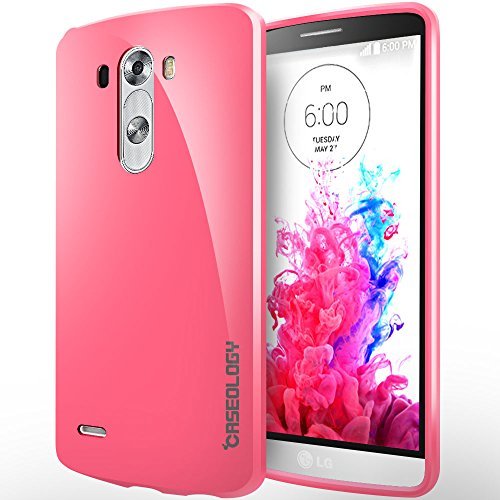 LG G3 Case, Caseology [Drop Protection] LG G3 Case [Hot Pink] Slim Fit TPU Cover [Shock Absorbent] Armor Bumper LG G3 Case (for LG G3 Verizon, AT&T Sprint, T-mobile, Unlocked)
