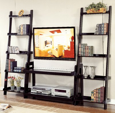 Ladder Tv Stand Black