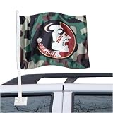 Florida State Seminoles (FSU) Camo Car Flag