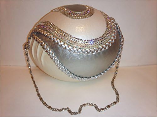 Fiange Luxurious Ostrich Egg Handbag with Swarovski Crystals