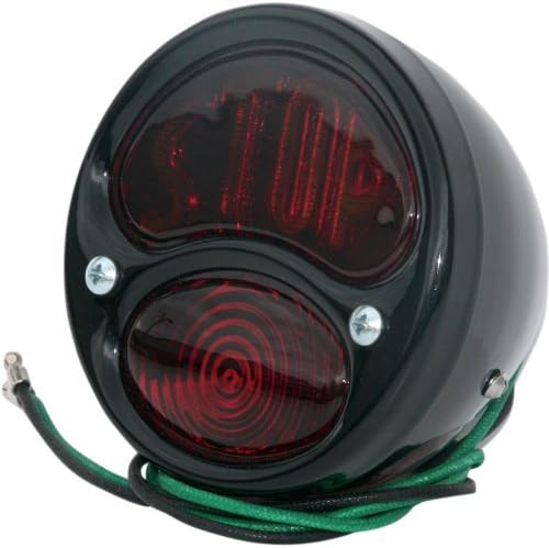 NYC Choppers 1928 Ford Bobber Style Tail Light - Black BLK 1928 LIGHT