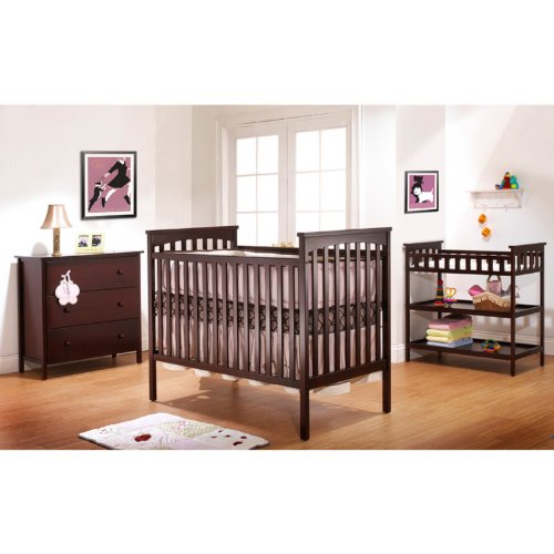 Sorelle Simple Petite Paradise Combo Unit, Espresso