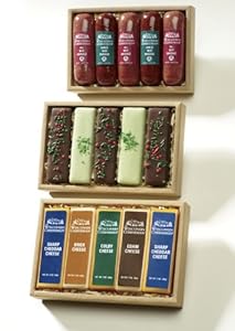 Wisconsin Cheeseman Favorite Five Food Gifts Cheese Bars 10-oz. Net Wt.