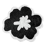 IMAGE OF InterDesign Fiore Rug, Black and White