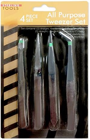 Set of 4 All Purpose Tweezer Set