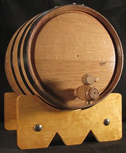10L American Oak Barrel with Black Bands (10lb)