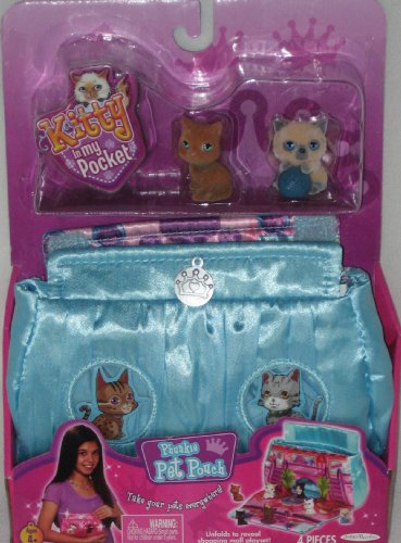 Kitty In My Pocket Blue Pouch with Red Persian Exotic Shorthair and Lala Himalayan Kitty In My Pocket Blue Pouch with Red Persian Exotic Shorthair and Lala Himalayan