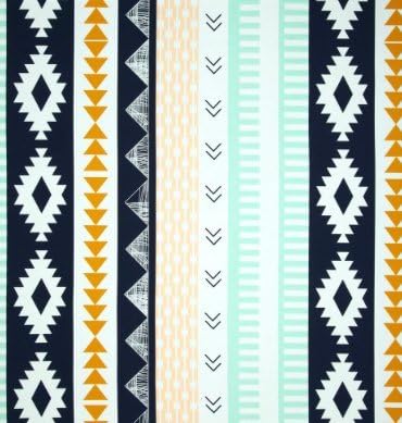 Crib Skirt in Aztec Tribal
