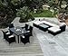 Genuine Ohana Outdoor Sectional Sofa and Dining Wicker Patio Furniture Set (14 pc set)