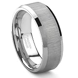 Tungsten Carbide Wedding Band Ring in Comfort Fit