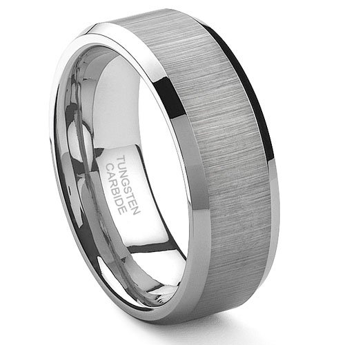 Tungsten Carbide Wedding Band Ring in Comfort Fit