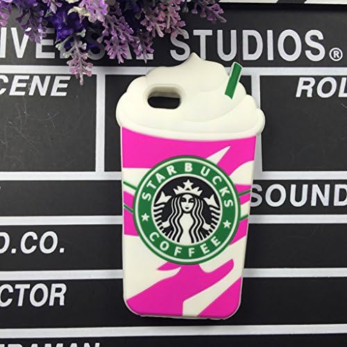 3D Starbucks Soft Silicone Gel Coffee Cup Rubber Phone Case Cover For iphone 4 4G 4S