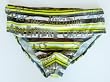 Mens Bikini Brief with Adjustable Elastic Drawstring Waist Mesh Lined. Graffiti Print in Sizes 32-38