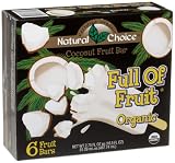 Natural Choice Foods Organic Frozen Coconut Fruit Bars, 6-Count Boxes (Pack of 3)