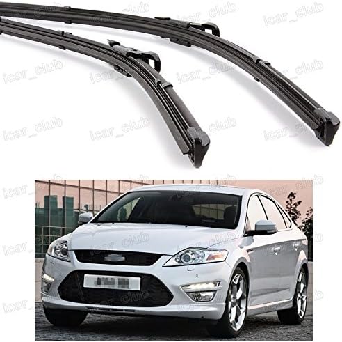 2Pcs Car Front Windshield Wiper Blade Bracketless for Ford Mondeo 2007-2012
