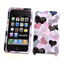 Apple iPod Touch 4th Generation Snap On Protector Hard Case "Patterns of Love" Design