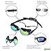 Ipow Mirrored Anti-fog Uv Protection Swim Swimming Goggles/mask with Silicone Soft Ear Plugs- Waterproof and Focus on Swimming and 3 Pieces Adjustable Nose Bridge Suitable for Different Size of Face + Premium Goggle Case for Men and Women