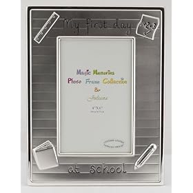 My First Day at School 4"x6" Silver Photo Frame