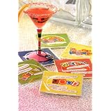 Acrylic Square Clear Coaster Napkin Holder Set of 6 by Foxy Wine D�cor