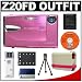 FujiFilm FinePix Z20fd (Pink) Digital Camera with NP-45 Battery + Case + Cameta Bonus Accessory Kit