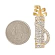 Crystal Studded Gold Golf Bag Brooch Pin