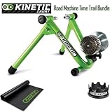 Kinetic Roadmachine Fluid Trainer Bundle - Including Fixed Riser Ring, and Bike Trainer Floor Mat.