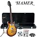 Hamer SATF-TSB Tobacco Burst Electric Guitar with GO-DPS Planet Waves Shredder Pick Pack PW-SHRED, D