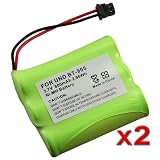 2 Cordless Phone Rechargeable Battery For Uniden BT-905