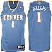 Men's Chauncey Billups #1 Denver Nuggets Embroidered NBA Swingman Basketball Jersey by Adidas (Carol(Size=XXX-LARGE)