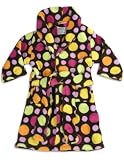 Sweet n Sassy - Toddler Girls Dots Robe, Brown, Multi (Size 3T)