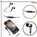 Original Samsung In-Ear Stereo Headset fuer Samsung S5230 Star + mumbi Handy Socke BLACK EDITION