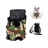 Lovely Baby Front & Back Pack Durable Breathable Comfortable Dog Carrier,Convenient Safe to Travel around Cycling Hiking Shopping Outdoor Activities LY-Carrier001-M