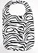 Glamorous Zebra Print Adult Fashion Bib - Velcro Closure