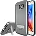 Galaxy S6 Case, OBLIQ [Skyline Advance][Gun Metal/Black] Kickstand Thin Bumper Armor Scratch Resist Fit Metallic Finish Dual Layered Heavy Duty Hard Protection Hybrid High Quality Clear Case (for Samsung Galaxy S6)